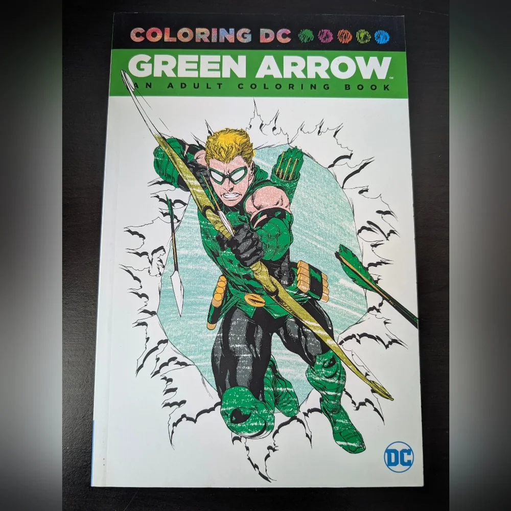 Coloring DC Green Arrow Comic Adult Coloring Book NEW